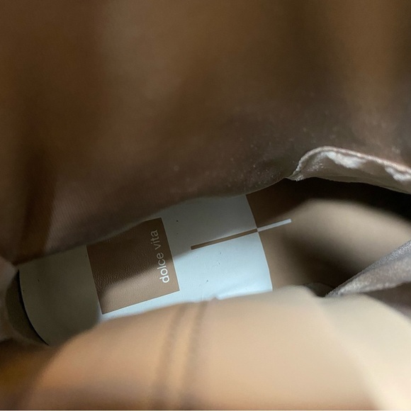 Dolce Vita Indiga Faux Suede Brown Heeled Bootie 9 - Picture 11 of 13